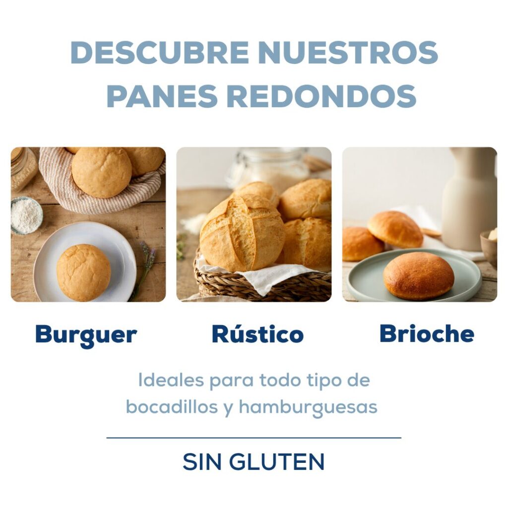 panes redondos sin gluten