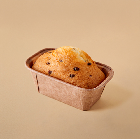 plum cake con chips de chocolate en tamaño mini sin gluten marca Arttpa